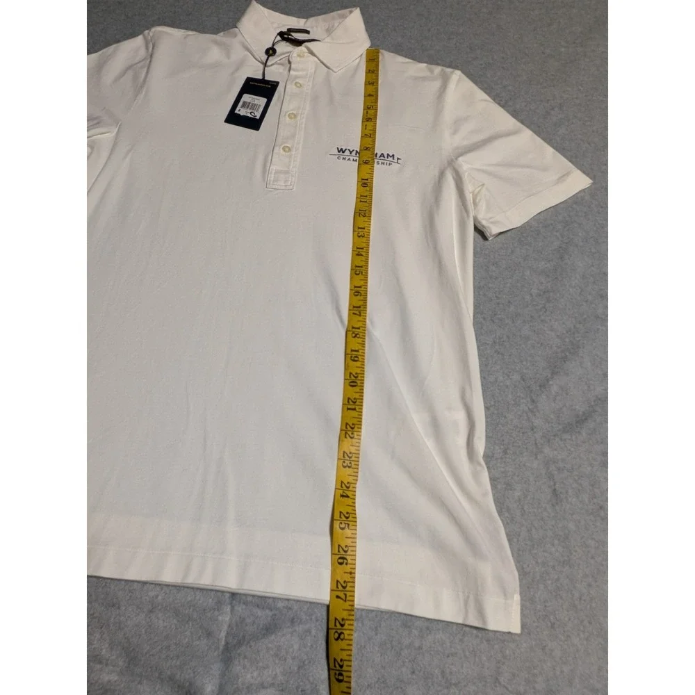 Polo Golf Ralph Lauren Men's‎ White Stretch Lisle Wyndham Golf Polo Size Small